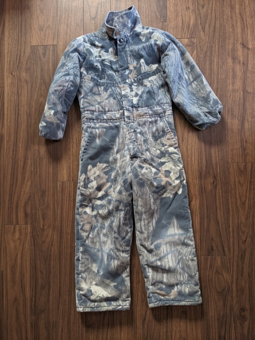 Vintage 90s Mossy Oak Camo Insulated Coveralls - Youth Small (6/7)